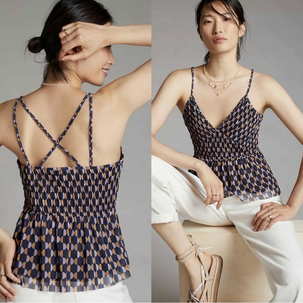 Anthropologie Geometric Camisole